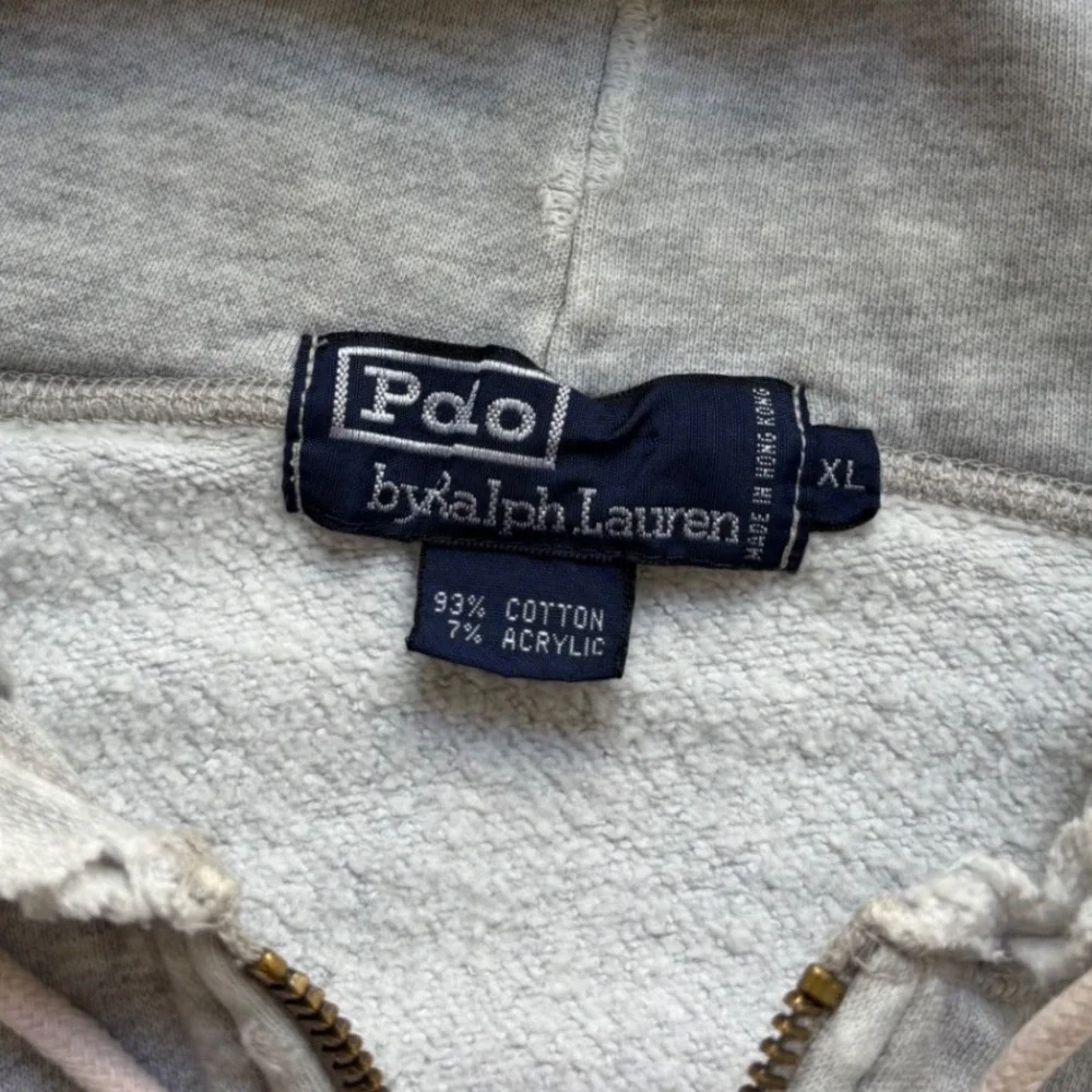 Vintage Polo Ralph Lauren Quarter Zip Henley Hoodie Size XL